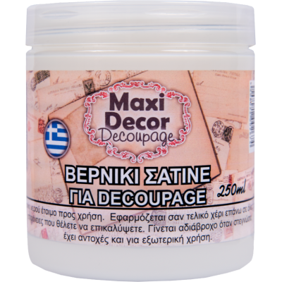 Βερνίκι Νερού Maxi Decor 250ml Σατινέ_VD22002674